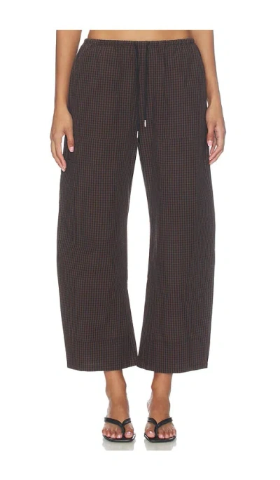 Pistola Theo Drawstring Poplin Pant In Hot Toddy
