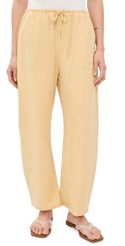 Pistola Theo Cotton Drawstring Pants In Gold