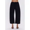 Pistola Theo Stretch Cotton Ankle Drawstring Pants In Blue