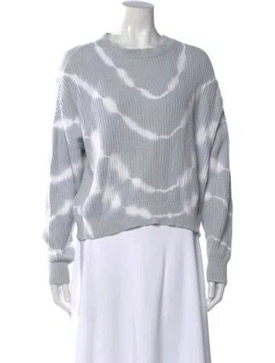 Pre-owned Pistola Tie-dye Print Crew Neck Sweater In Blue