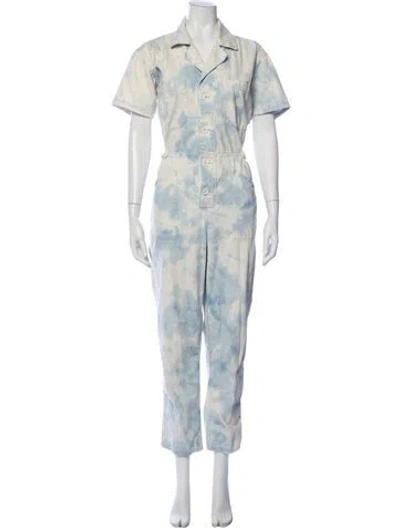 Pre-owned Pistola Tie-dye Print Jumpsuit In Multi