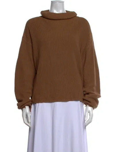 Pre-owned Pistola Turtleneck Sweater In Brown