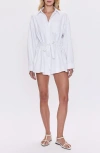 Pistola Vance Tie Waist Long Sleeve Romper