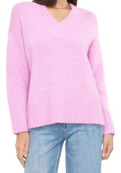 Pistola Vania V Neck Sweater In Rose In Pink