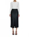 Pistola Vegan Leather Utility Skirt In Black In Black