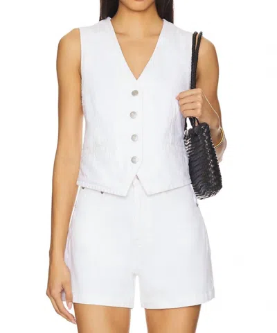 Pistola Vero Cropped Vest In White