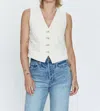 Pistola Vero Cotton Button-up Vest In White