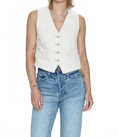 PISTOLA VERO FITTED VEST IN ECRU