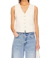 Pistola Vero Vest In Ecru In White