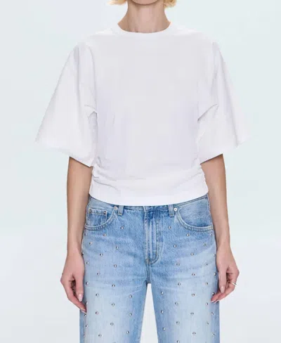 Pistola Veronica Kimono Sleeve Fitted Tee In Le Blanc In Multi