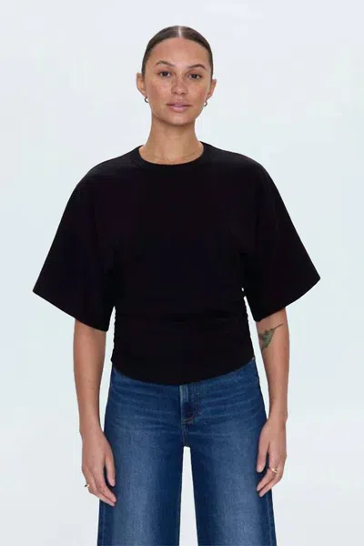 Pistola Veronica Kimono Sleeve Fitted Tee In Noir In Black