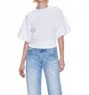 Pistola Veronica Kimono Sleeve Fitted Tee In Le Blanc In White