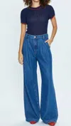 Pistola Victoria High Waist Wide Leg Jeans In Multi