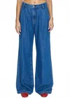 Pistola Victoria High Waist Wide Leg Jeans In Blue