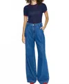 Pistola Victoria High Waist Wide Leg Jeans In Blue