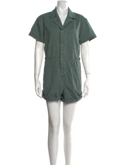 Pre-owned Pistola V-neck Jumpsuit In Blue