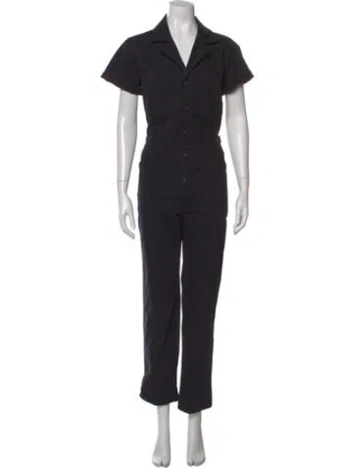 Pre-owned Pistola V-neck Jumpsuit W/ Tags In Black