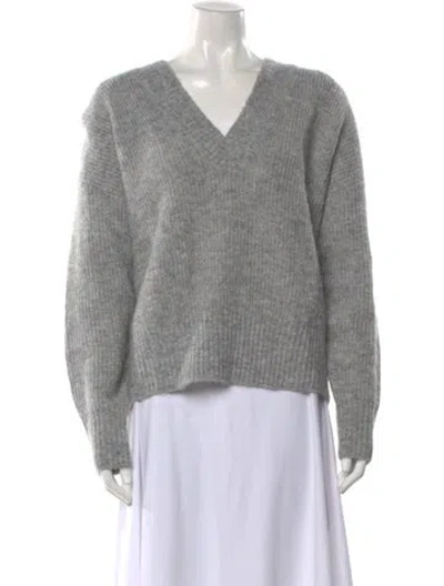 Pre-owned Pistola V-neck Sweater In Gray