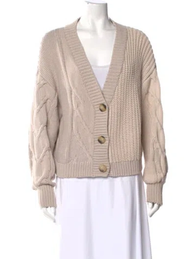 Pre-owned Pistola V-neck Sweater In Neutral