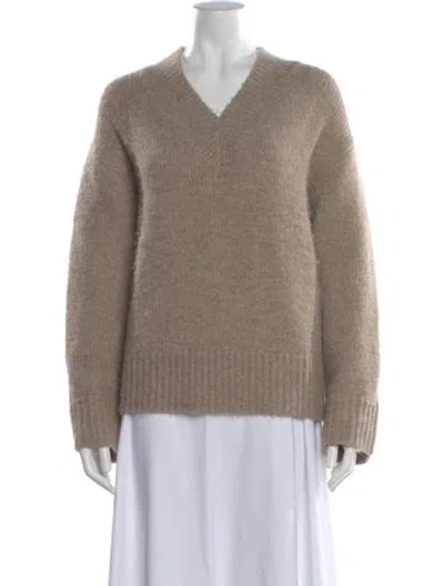 Pre-owned Pistola V-neck Sweater In Neutral