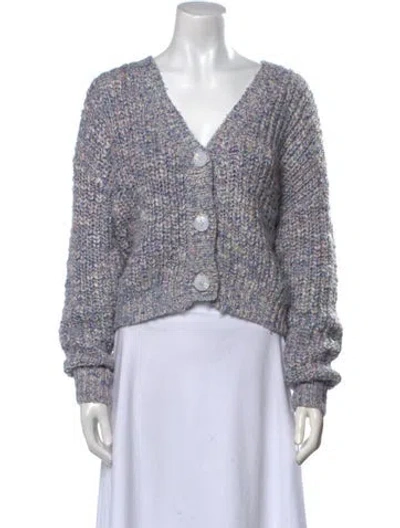Pre-owned Pistola V-neck Sweater In Purple