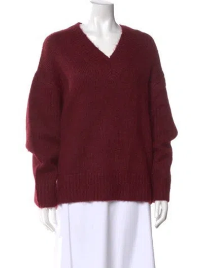 Pre-owned Pistola V-neck Sweater In Red