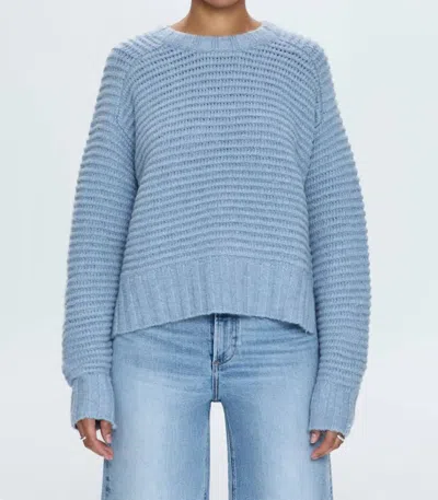 PISTOLA WAFFLE KNIT SWEATER IN DUSTY BLUE