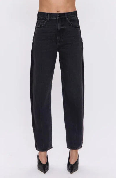 Pistola Wes Barrel Leg Jeans In Black