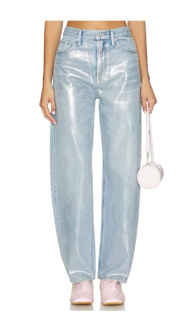 Pistola Wes High Rise Barrel Jeans In Blue