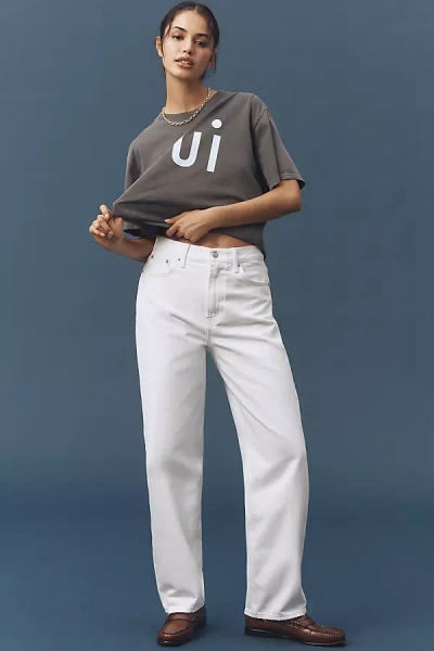 Pistola Wes High-rise Barrel-leg Jeans In Gray
