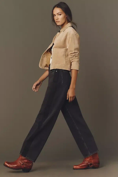 Pistola Wes High-rise Tapered Jeans In Black