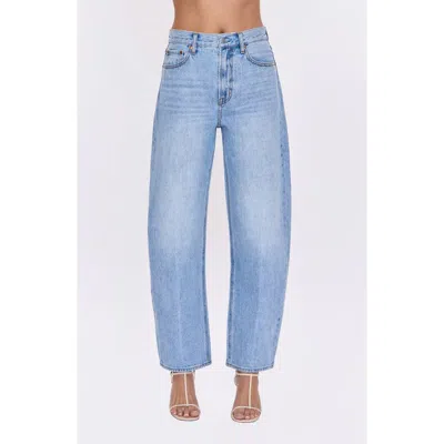 Pistola Sydney High Rise Bowed Wide Jeans In Blue