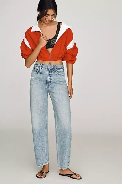 Pistola Wes High-rise Tapered-leg Jeans In Blue