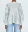 Pistola Carlen Mock Neck Oversize Sweater In White