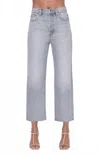 Pistola Women's Cassie Crop Straight Leg Jeans In Gray In Gray