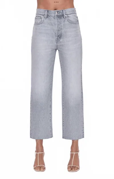 Pistola Women's Cassie Crop Straight Leg Jeans In Gray