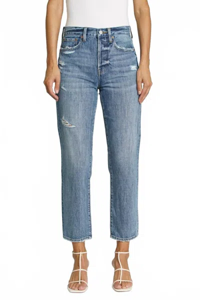 Pistola Women's Charlie High Rise Straight Jean In Antidote In Blue