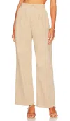 Pistola Women's Ellery High Rise Wide Leg Trouser In Tan In Multi