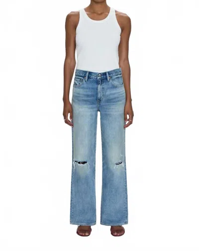 Pistola Hendrix High Rise Baggy Jean In Apprentce Distress In Blue
