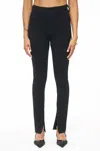 Pistola Women's Kendall High Rise Scuba With Zippers Skinny Pant In Night Out In Black