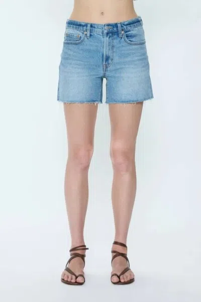 Pistola Women's Kennedy Mid Rise Short In Escape In Blue