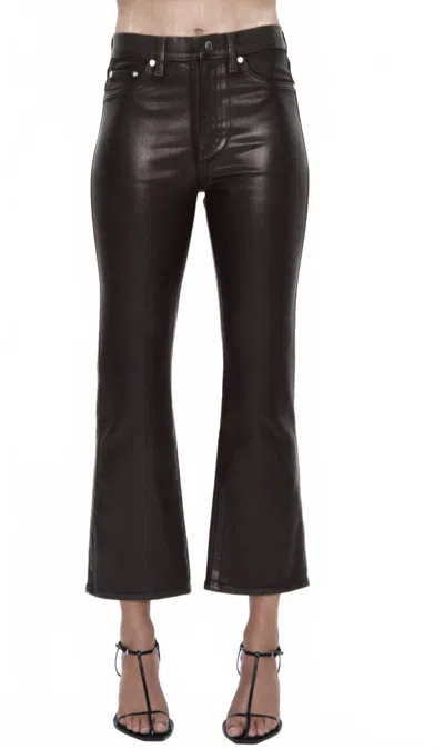 Pistola Women's Lennon Crop Boot Pants In Coated Mocha In Brown