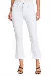 Pistola Lennon High Rise Cropped Boot In Blank Slate In White