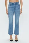 Pistola Lennon High Waist Ankle Bootcut Jeans In Blue