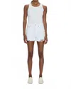 Pistola Kennedy Relaxed Denim Cuff Off Shorts In White
