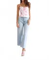 Pistola Women's Penny Crop High Rise Wide Leg Jeans In Collective