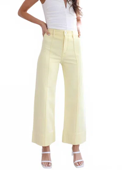 Pistola Women's Penny Pintuck Wide Leg Jeans In Buttercup