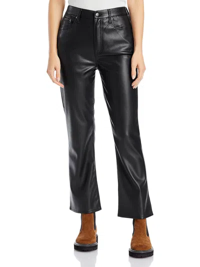 Pistola Womens Faux Leather Cropped Pants In Multi
