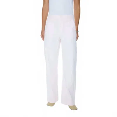Pistola Wren Relaxed Straight Utility Pant In Ice Pink In White