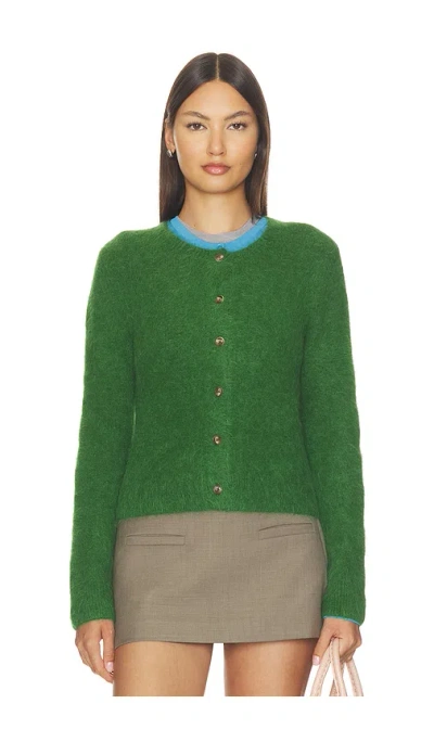 Pistola Yara Alpaca Blend Shrunken Cardigan In Green